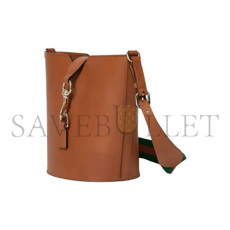 GUCCI LEATHER MINI BUCKET 782908 (20.5*18.5*12.5cm)
